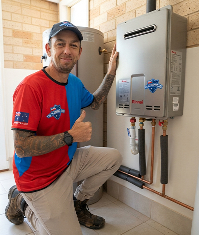 Newly installed hot water system