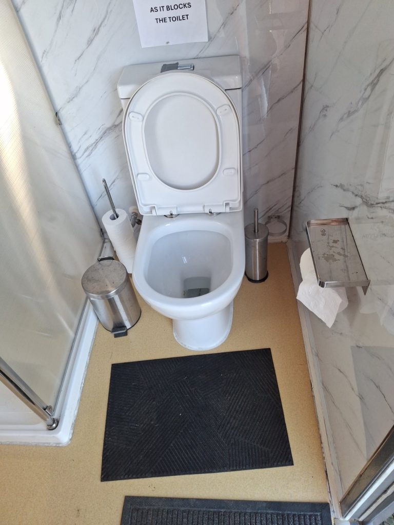 Toilet cleared and working after a blockage
